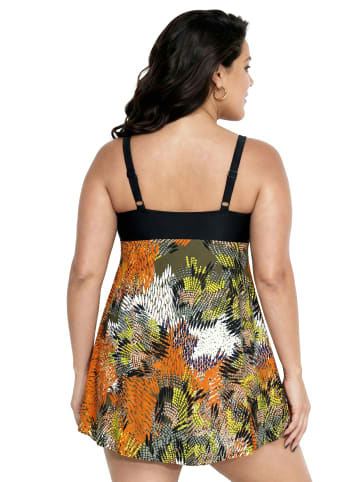 Ulla Popken Badeanzug in schwarz