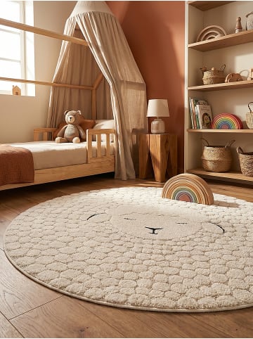 KADIMA DESIGN Teppich Kinderzimmer Kinder-Motiv Kinderzimmer pflegeleicht Spielzimmer in Creme