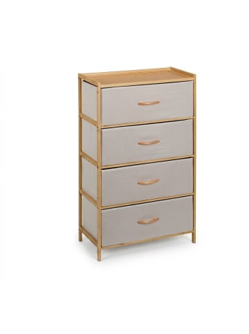 relaxdays Kommode in Natur/ Beige - (B)58 x (H)94 x (T)32,5 cm