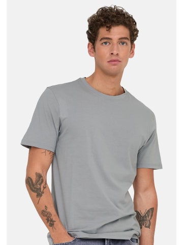 ONLY & SONS T-Shirt MAX in Dunkelgrün / grau / schwarz