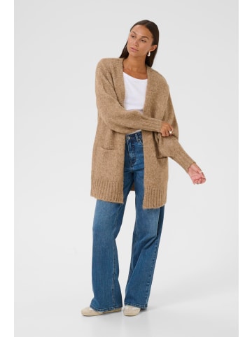 Kaffe Strickjacke KAtrina Loose fit in Toasted Coconut Melange