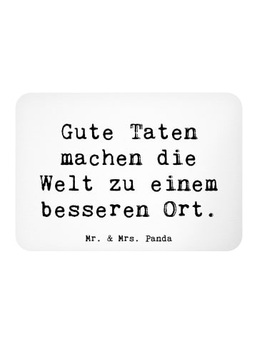 Mr. & Mrs. Panda Magnet Spruch Freundlichkeiten verbreiten mit S... in Weiß