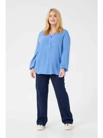 KAFFE curve Langarm-Bluse KCmahlena in Ebb and Flow