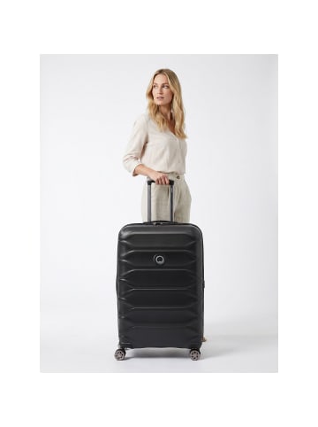 Delsey Meteor 4 Rollen Trolley L 78 cm mit Dehnfalte deep black