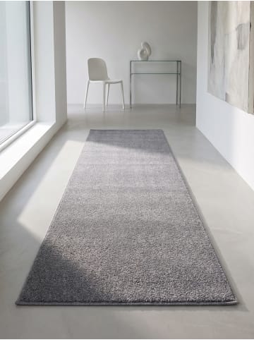 KADIMA DESIGN Teppich Kurzflor Waschbar Einfarbig MAIN Strapazierfähig OEKO-TEX in Hellgrau