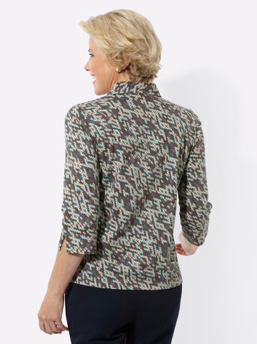 WITT WEIDEN Poloshirt in topas-ecru-bedruckt