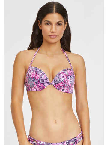 Buffalo Push-Up-Bikini-Top in aubergine-bedruckt