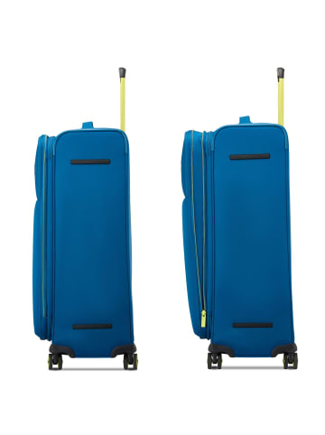 Roncato Move 4 Rollen Trolley 77 cm mit Dehnfalte in blu laguna