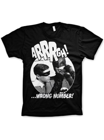 Batman T-Shirt "Arrrgh Wrong Number Big Tall T-Shirt" in Schwarz