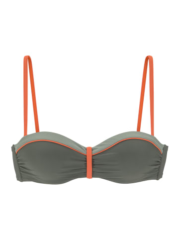 LASCANA Bügel-Bandeau-Bikini-Top in oliv