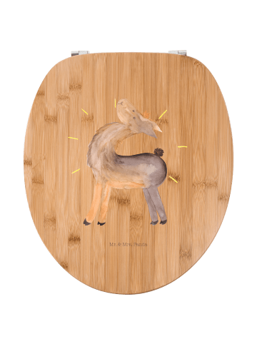 Mr. & Mrs. Panda Toiletten-Sitz Lama Stolz ohne Spruch in Braun
