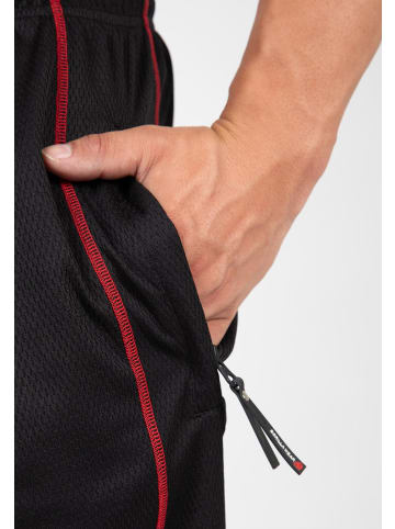Gorilla Wear Wallace Mesh Pants - Schwarz/Rot