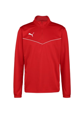 Puma Sweatshirt teamRISE 1/4 Zip in rot / weiß