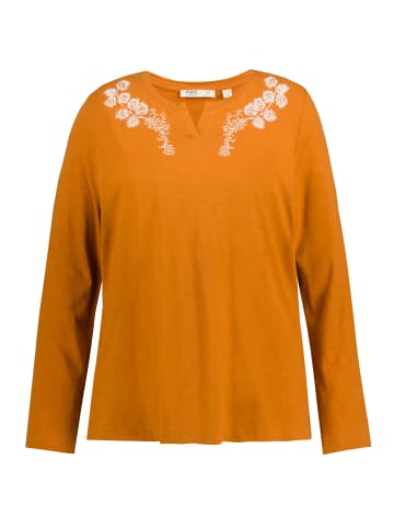 Ulla Popken Shirt in goldbraun