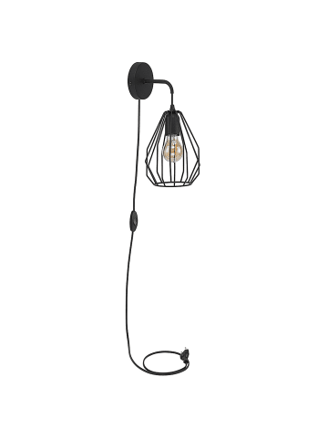 Licht-Erlebnisse Wandlampe (B)18 x (H)200 cm in Schwarz