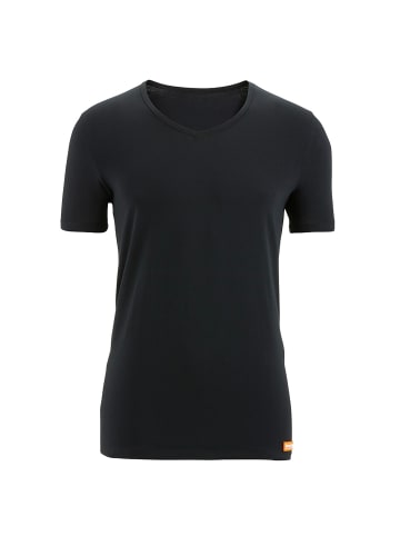 Bruno Banani Unterhemd / Shirt Kurzarm WARM UP in Schwarz