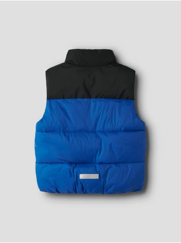name it Strapazierfähige Outdoor-Weste mit Stehkragen und Fronttaschen in Blau