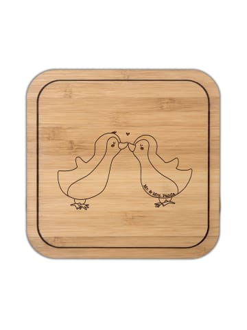 Mr. & Mrs. Panda Tischschoner Pinguin Liebe ohne Spruch in Transparent