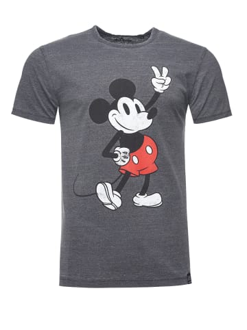 Re:Covered T-Shirt Disney Mickey Peace Pose in Grey