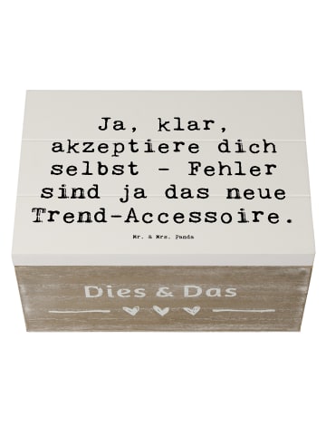 Mr. & Mrs. Panda Geschenkbox Spruch Selbstakzeptanz Trend mit Sp... in Weiß