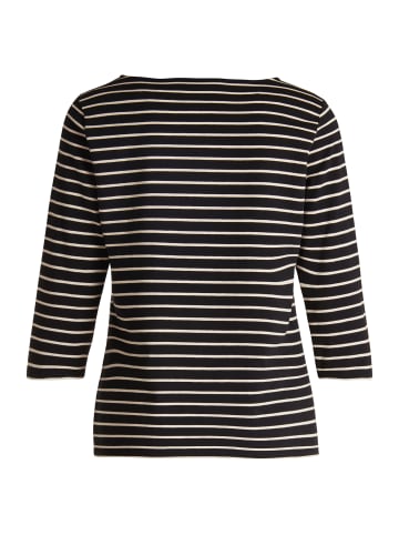 Betty Barclay Ringelshirt mit U-Boot-Ausschnitt in Black/Camel
