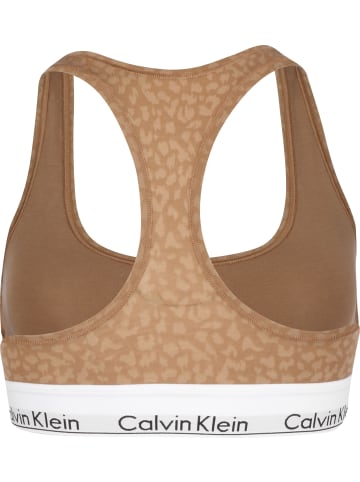 Calvin Klein Calvin Klein Damen Calvin Klein Underwear Modern Cotton Bralette in mini animal print sandalwood