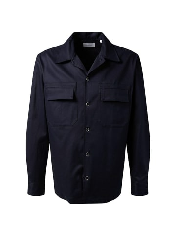 Baldessarini Knopfleisten Langarmshirt für Herren in blau