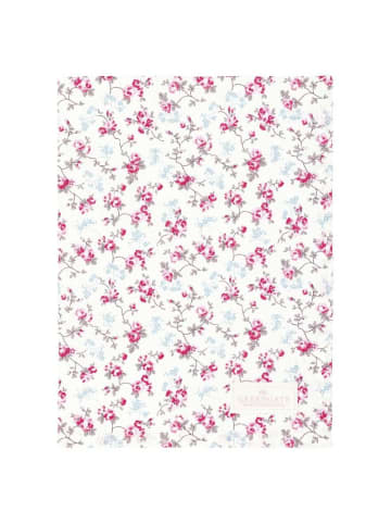 Greengate Geschirrtuch ELSY Weiß mit Blumen