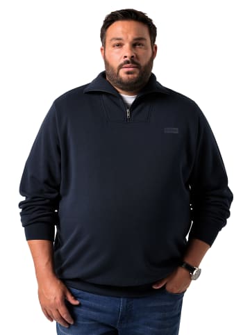 Men Plus Sweatshirt in navy blau