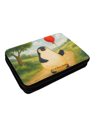 Mr. & Mrs. Panda Federtasche Pinguin Luftballon Design ohne Spruch in Weiß