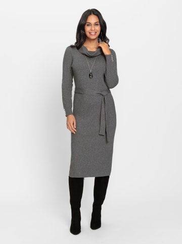 WITT WEIDEN Strickkleid in anthrazit-meliert