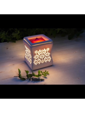 Candle Brothers Elektrische Duftlampe „Nata“ in Weiß – (B)10 x (H)12 x (T)10 cm