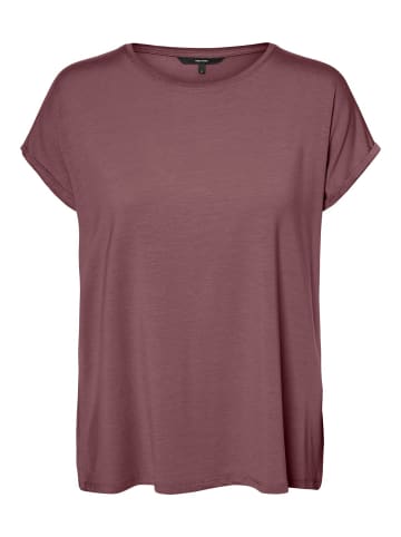 Vero Moda T-Shirt VMAVA PLAIN in Braun