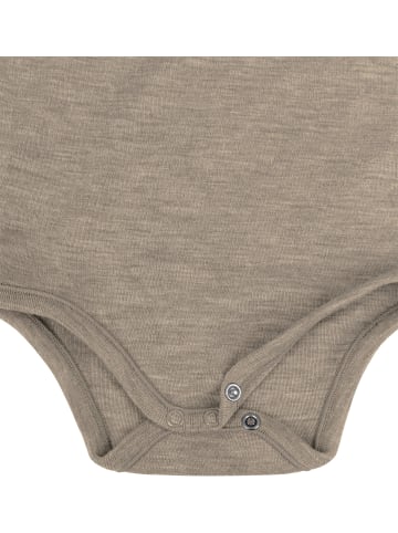 Normani Outdoor Sports 2er Set Baby Merino Body Kurzarm Tauranga in Beige