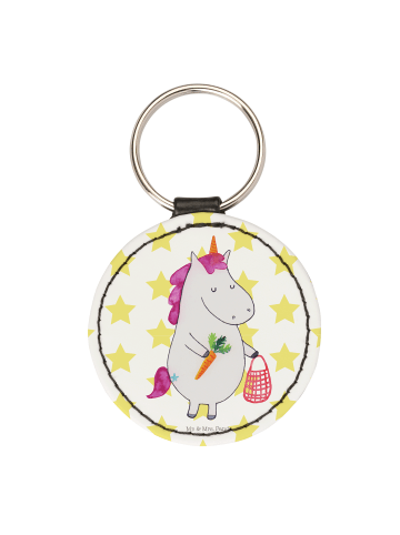 Mr. & Mrs. Panda Taschenanhänger Einhorn Gemüse ohne Spruch in Weiß