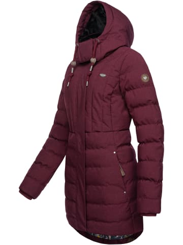 ragwear Kurzmantel Ashanta in Wine Red
