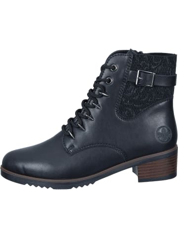 rieker Freizeit Stiefeletten in schwarz/schwarz