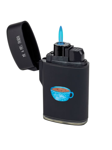 Mr. & Mrs. Panda Feuerzeug Kaffee Tasse ohne Spruch in Schwarz