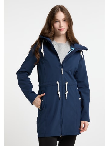 DreiMaster Damen Softshellmantel in Dunkelblau