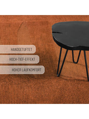 Wecon Home Wollteppich Dodo in lehm braun