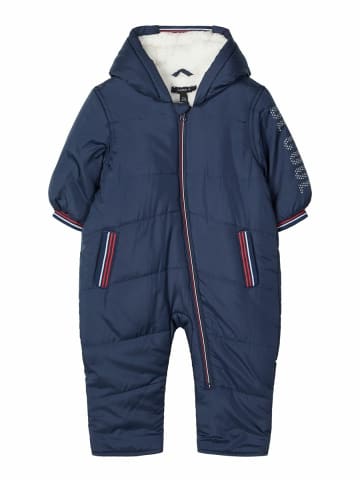 name it Baby Unisex Schneeanzug Winteranzug gefüttert in Blau