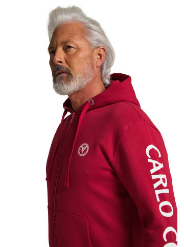 Carlo Colucci Sweatjacke Corrarati in Rot