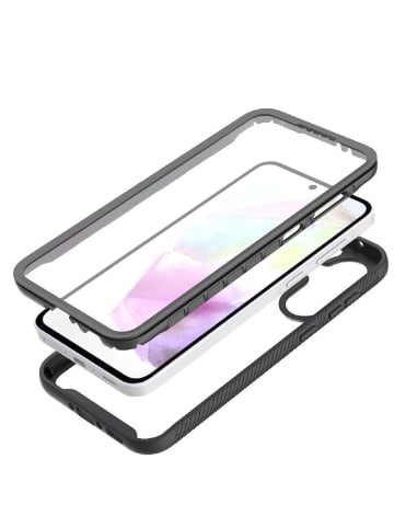 TechProtect Tech-Protect Defense Case 360 Grad Rundumschutz Handyhülle vorne in Schwarz