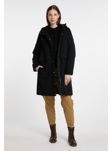 DreiMaster Vintage Damen Wintermantel in Schwarz