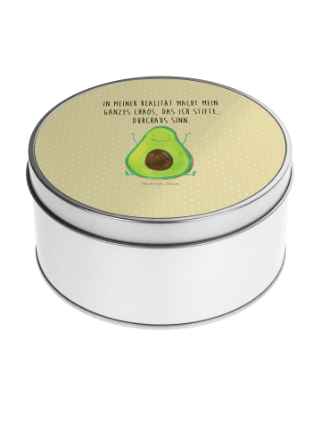 Mr. & Mrs. Panda Ostergeschenk Avocado Glücklich mit Spruch in Gelb Pastell