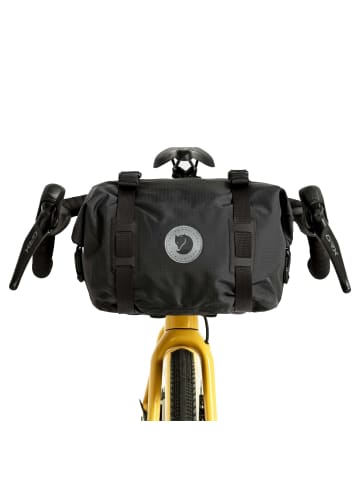 FJÄLLRÄVEN Hoja Handlebar Rolltop - Lenkertasche 23 cm (schwarz) in schwarz