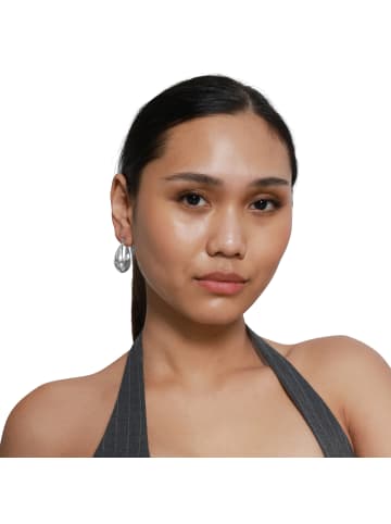 Steel_Art Creolen Damen Vitus silberfarben in silberfarben poliert