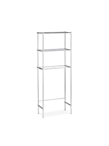 Überbauregal Waschmaschine in Silber (B)63 x (H)162 x (T)30 cm