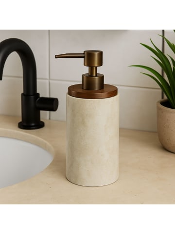 5five Simply Smart Seifenspender COME in Beige, Ø 7,1 cm