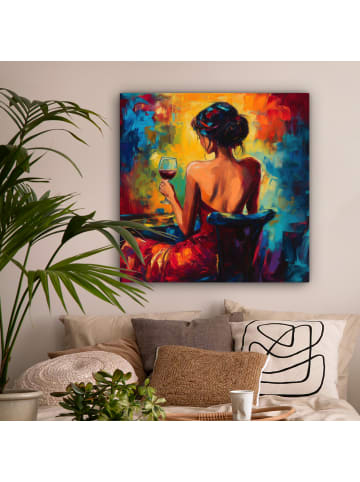 MuchoWow Leinwand Bilder Bordeaux